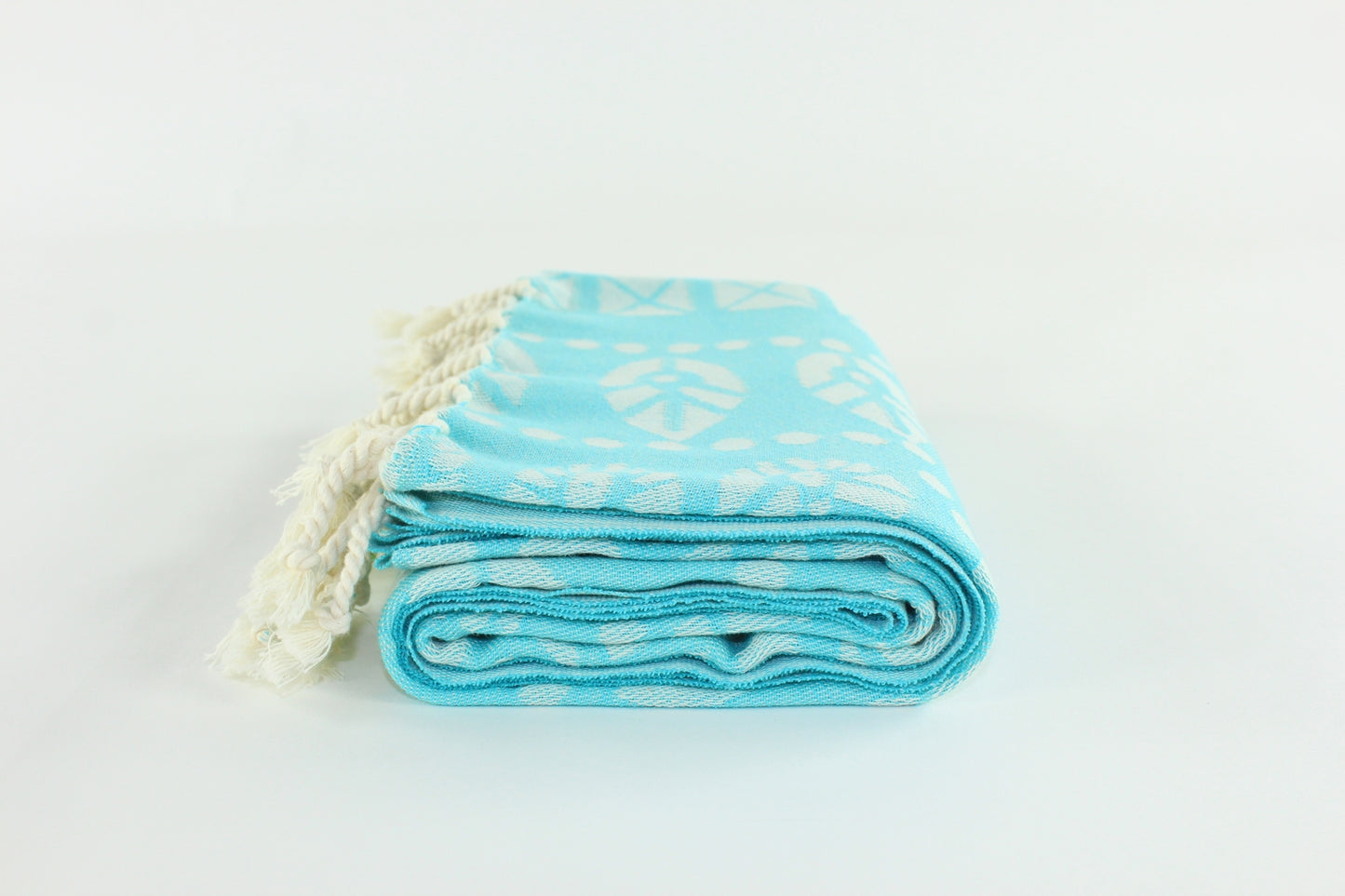 Premium Turkish Towel Peshtemal Fouta (Turquoise Blue)