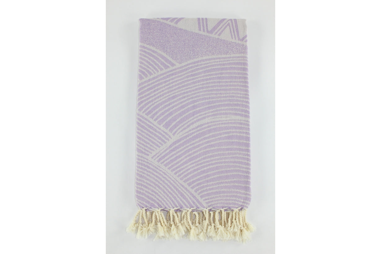 Premium Turkish Towel Peshtemal Fouta (Lilac)