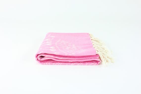 Premium Turkish Towel Peshtemal Fouta (Pink)