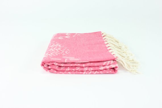 Premium Turkish Towel Peshtemal Fouta (Fuchsia)