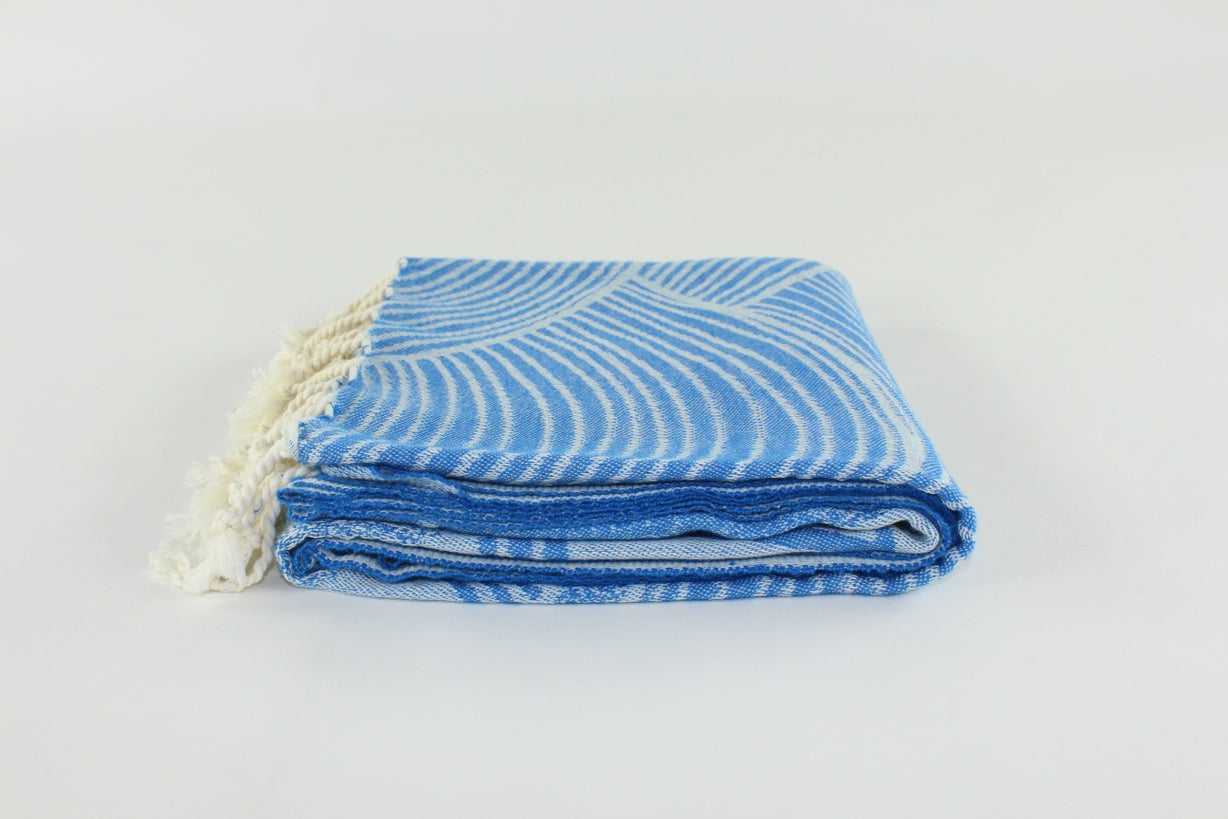 Premium Turkish Towel Peshtemal Fouta (Blue)