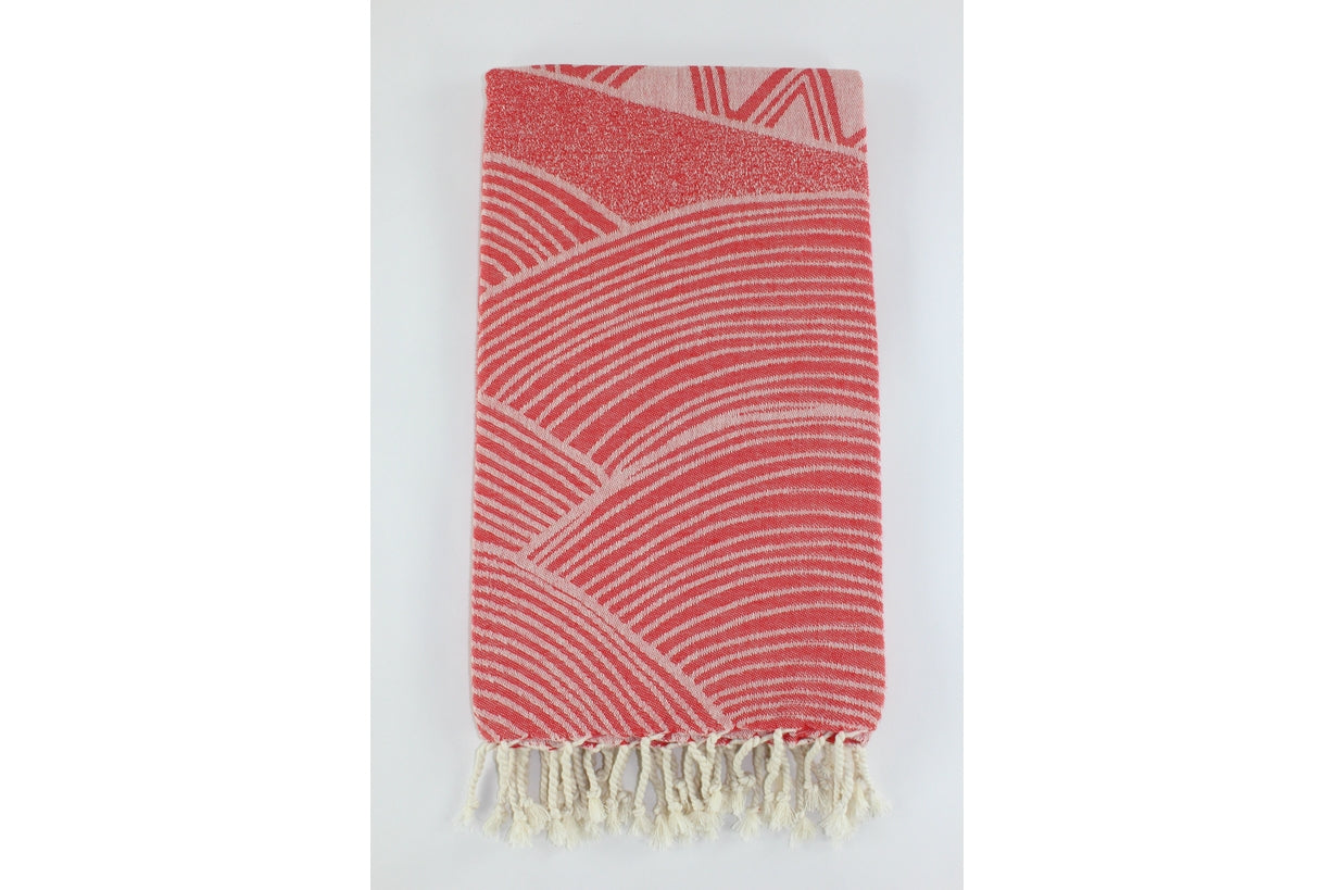 Premium Turkish Towel Peshtemal Fouta (Red)