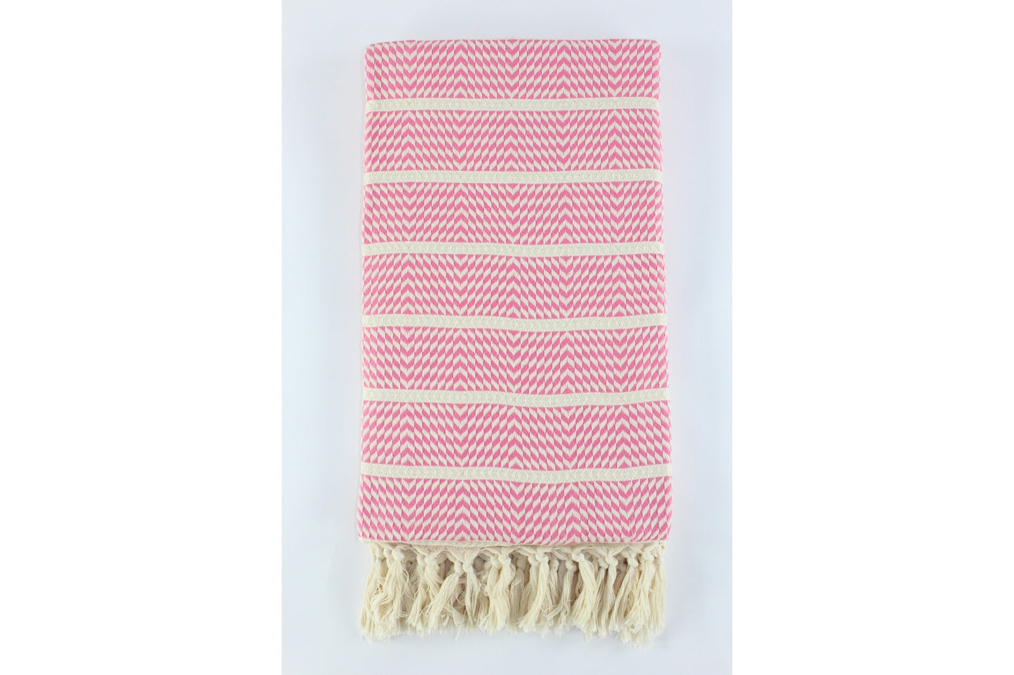 Premium Turkish Herringbone Towel Peshtemal Fouta (Pink)