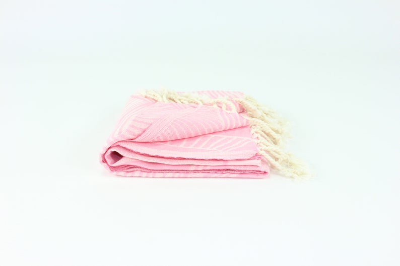 Premium Turkish Towel Peshtemal Fouta (Pink)