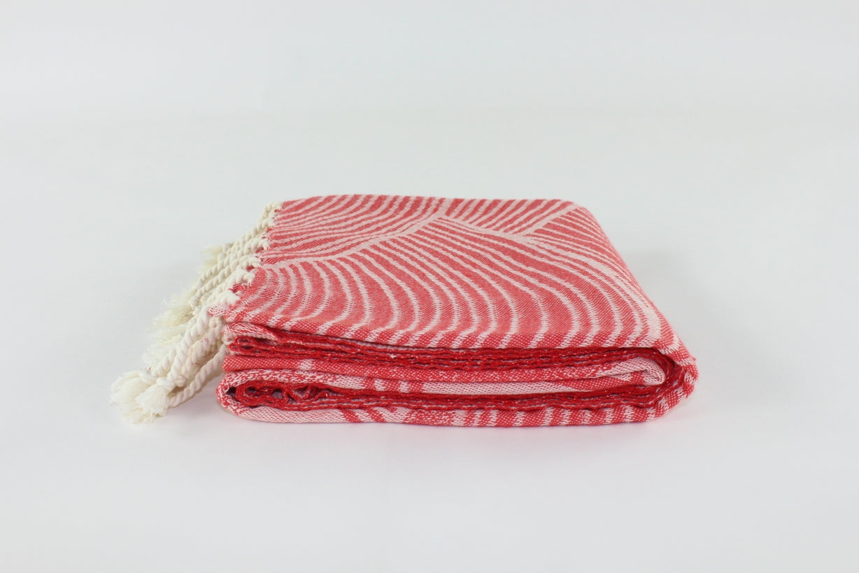 Premium Turkish Towel Peshtemal Fouta (Red)
