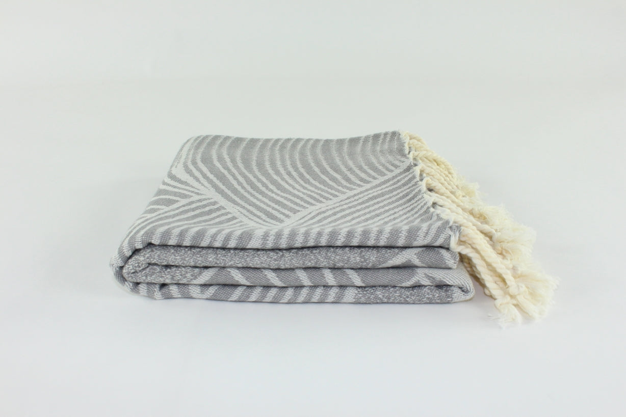 Premium Turkish Towel Peshtemal Fouta (Gray)