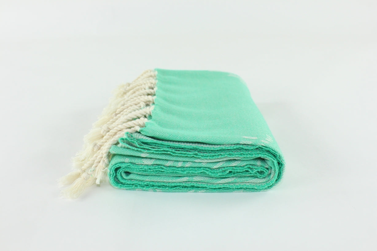 Premium Turkish Towel Peshtemal Fouta (Seafoam Green)