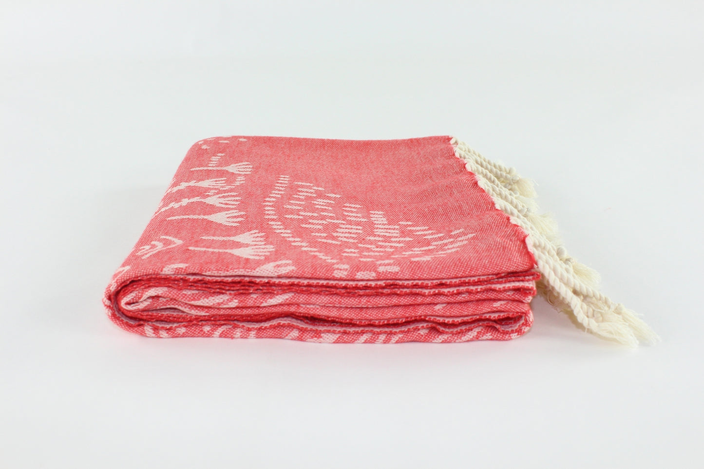 Premium Turkish Towel Peshtemal Fouta (Red)