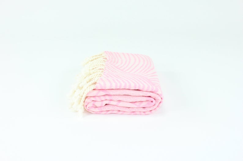 Premium Turkish Towel Peshtemal Fouta (Pink)