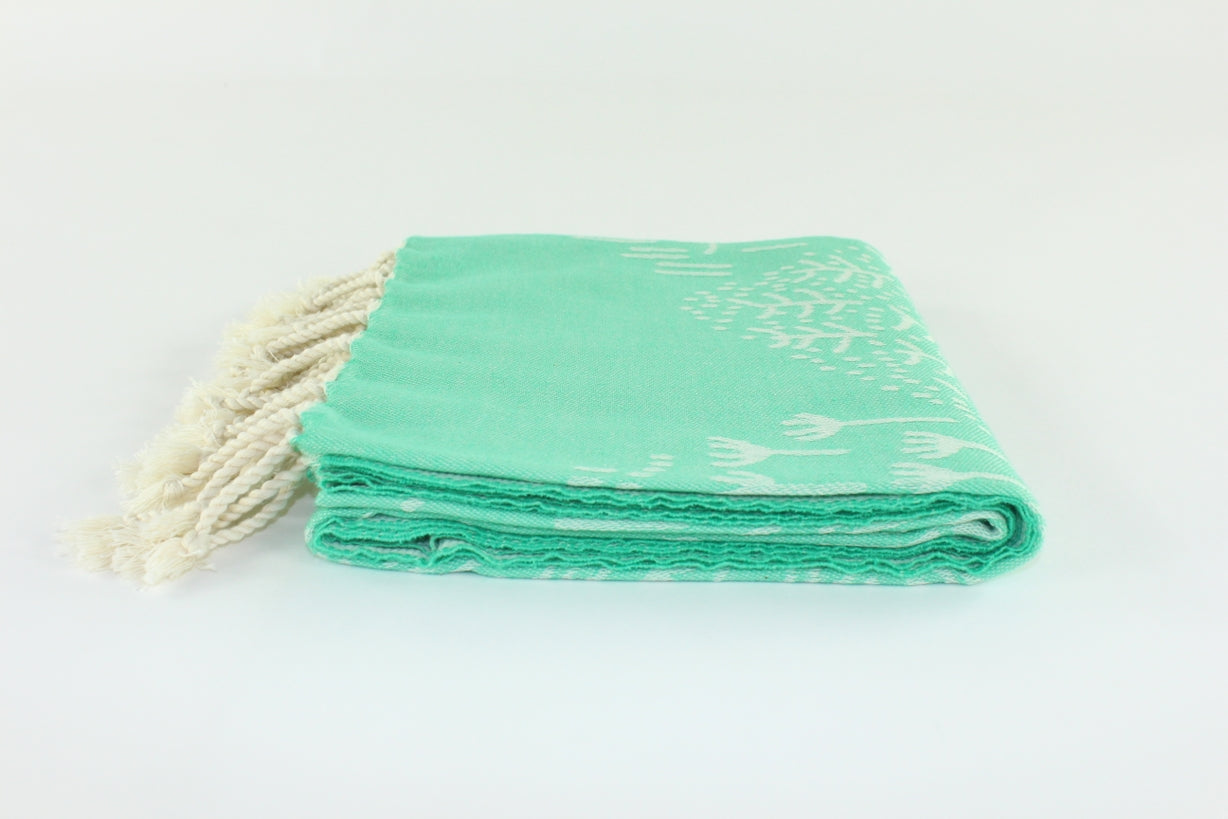 Premium Turkish Towel Peshtemal Fouta (Seafoam Green)
