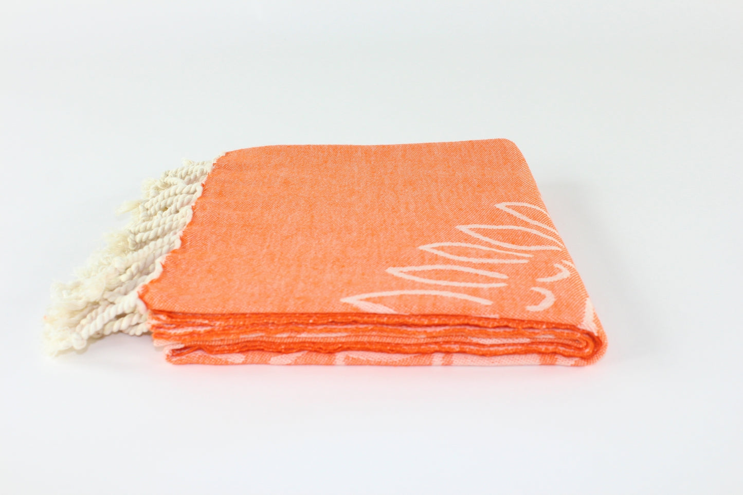 Premium Turkish Towel Peshtemal Fouta (Orange)