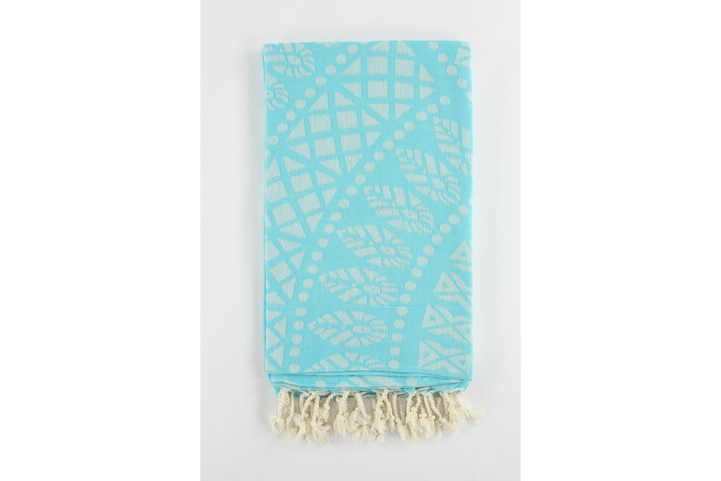 Premium Turkish Towel Peshtemal Fouta (Turquoise Blue)