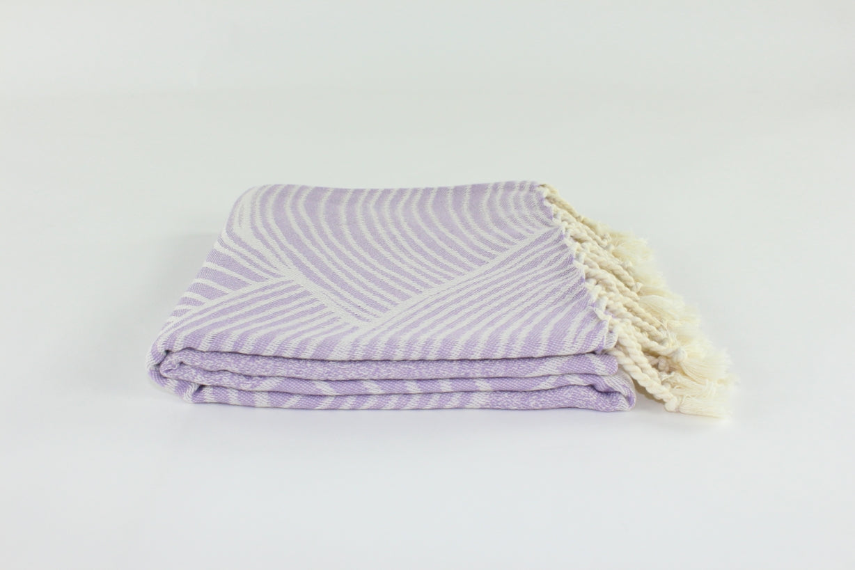 Premium Turkish Towel Peshtemal Fouta (Lilac)