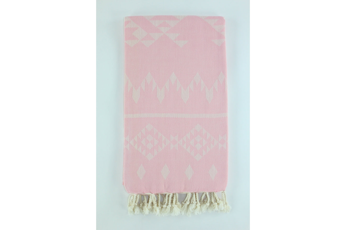 Premium Turkish Kilim Towel Peshtemal Fouta (Light Pink)