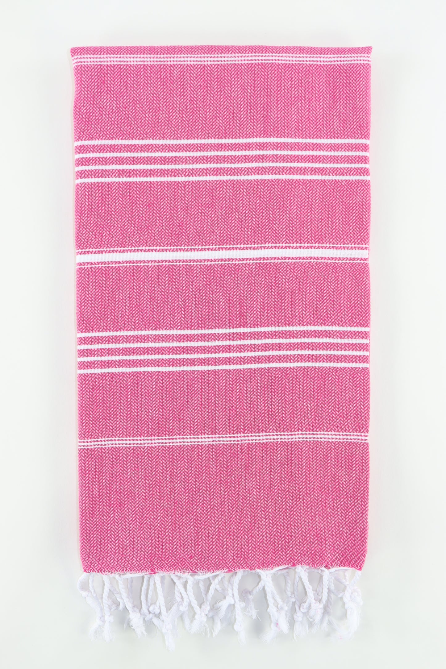 Premium Turkish Classic Striped Towel Peshtemal Fouta (Fuchsia)