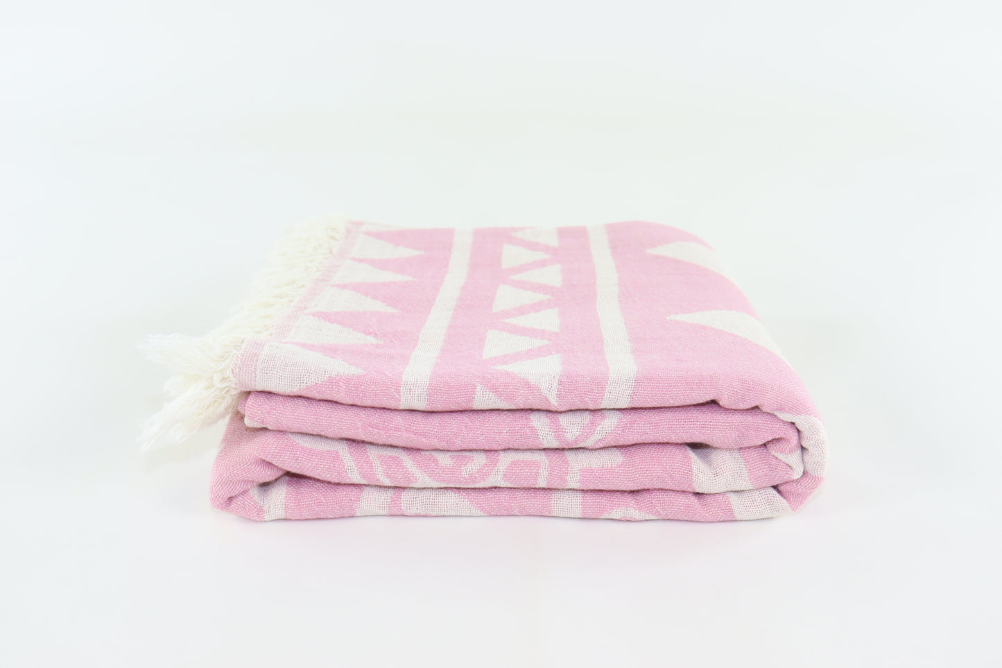 Premium Turkish Double Layer Towel Peshtemal Fouta (Pink Lilac)