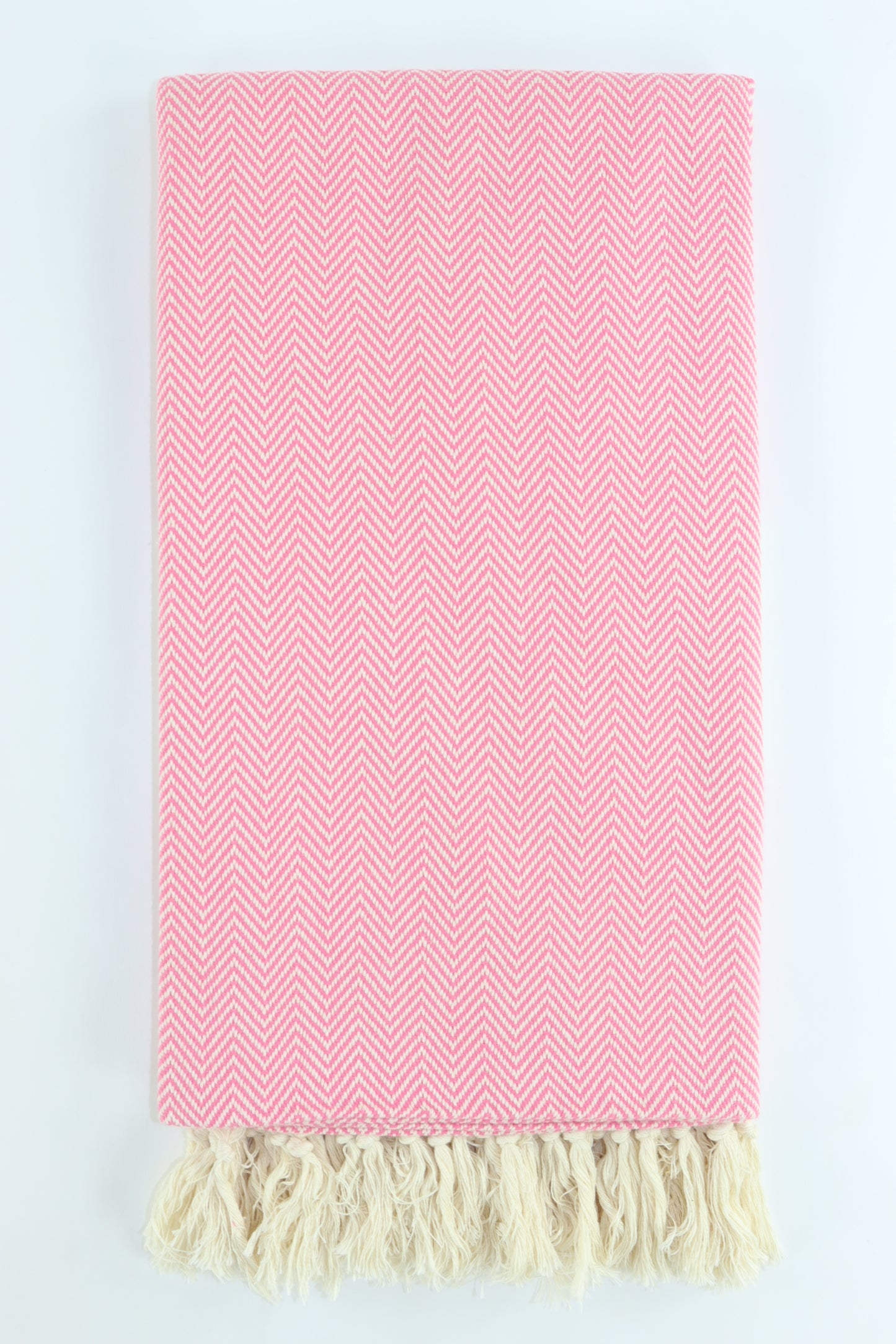 Premium Turkish Herringbone Towel Peshtemal Fouta (Pink)