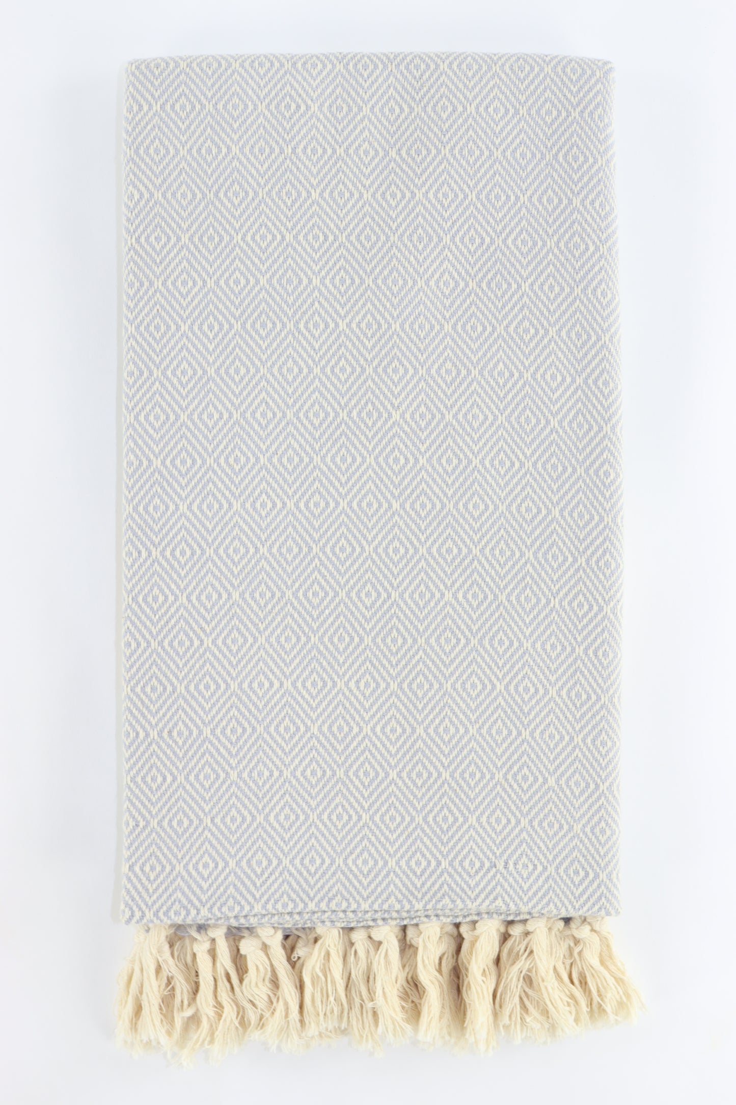 Premium Turkish Diamond Towel Peshtemal Fouta (Light Gray)