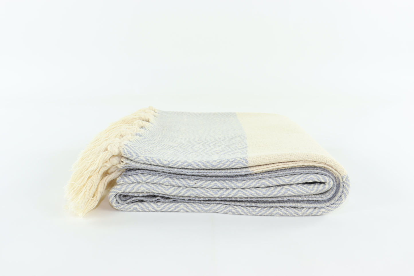 Premium Turkish Diamond Towel Peshtemal Fouta (Light Gray)