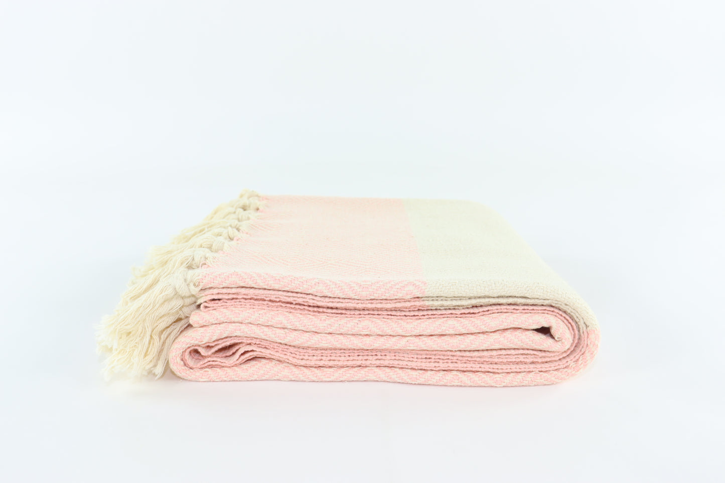 Premium Turkish Diamond Towel Peshtemal Fouta (Light Melon)