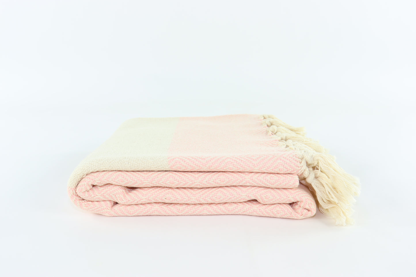 Premium Turkish Diamond Towel Peshtemal Fouta (Light Melon)