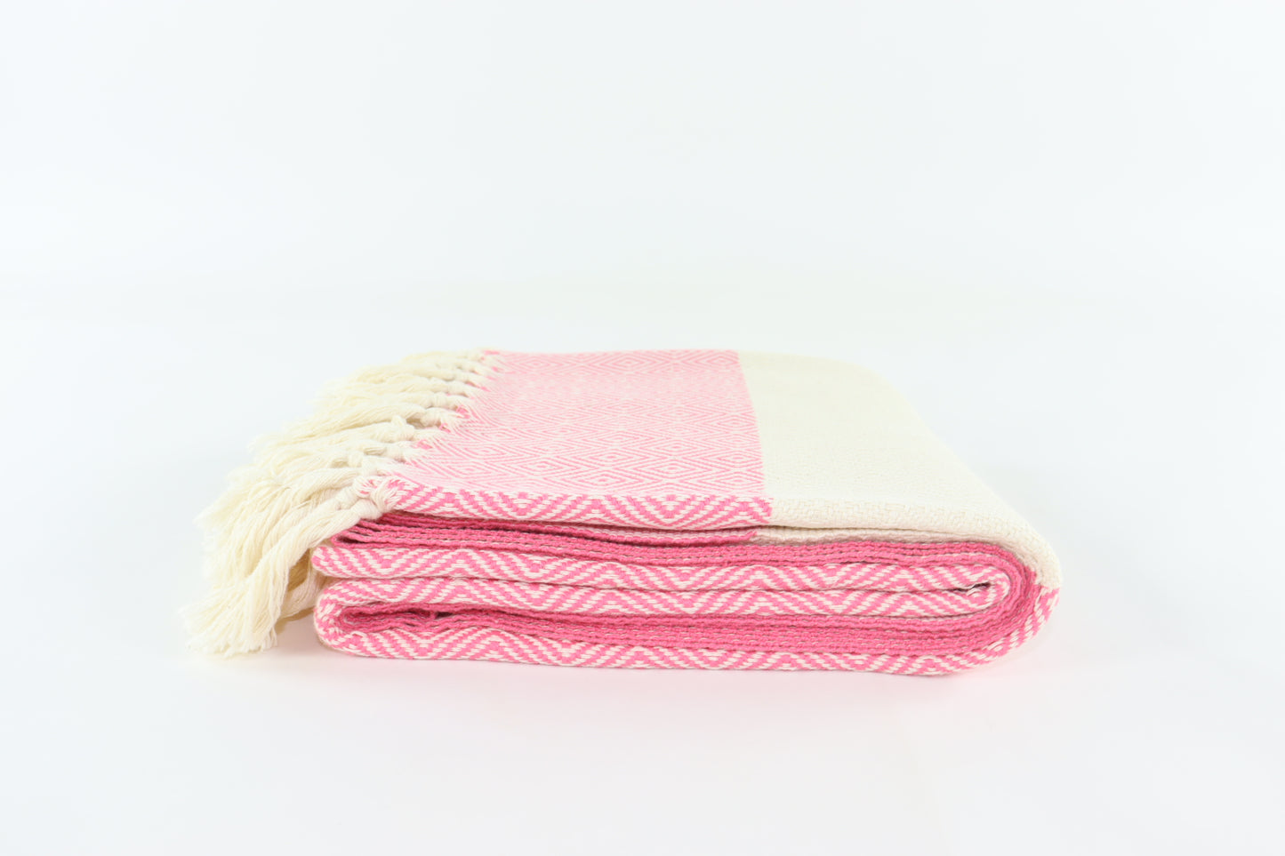 Premium Turkish Diamond Towel Peshtemal Fouta (Pink)