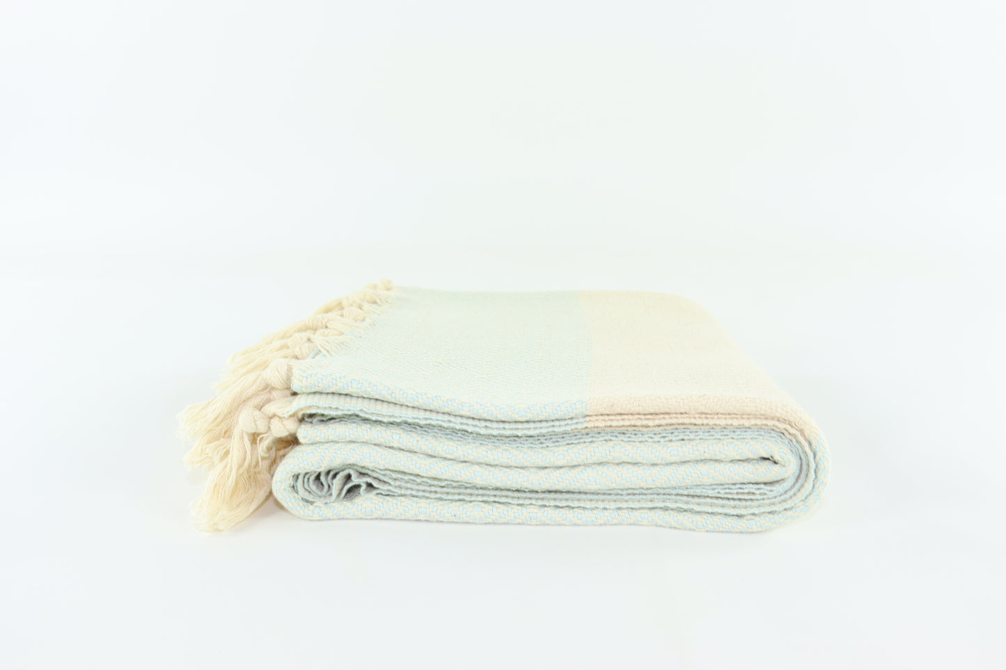 Premium Turkish Diamond Towel Peshtemal Fouta (Light Turquoise)