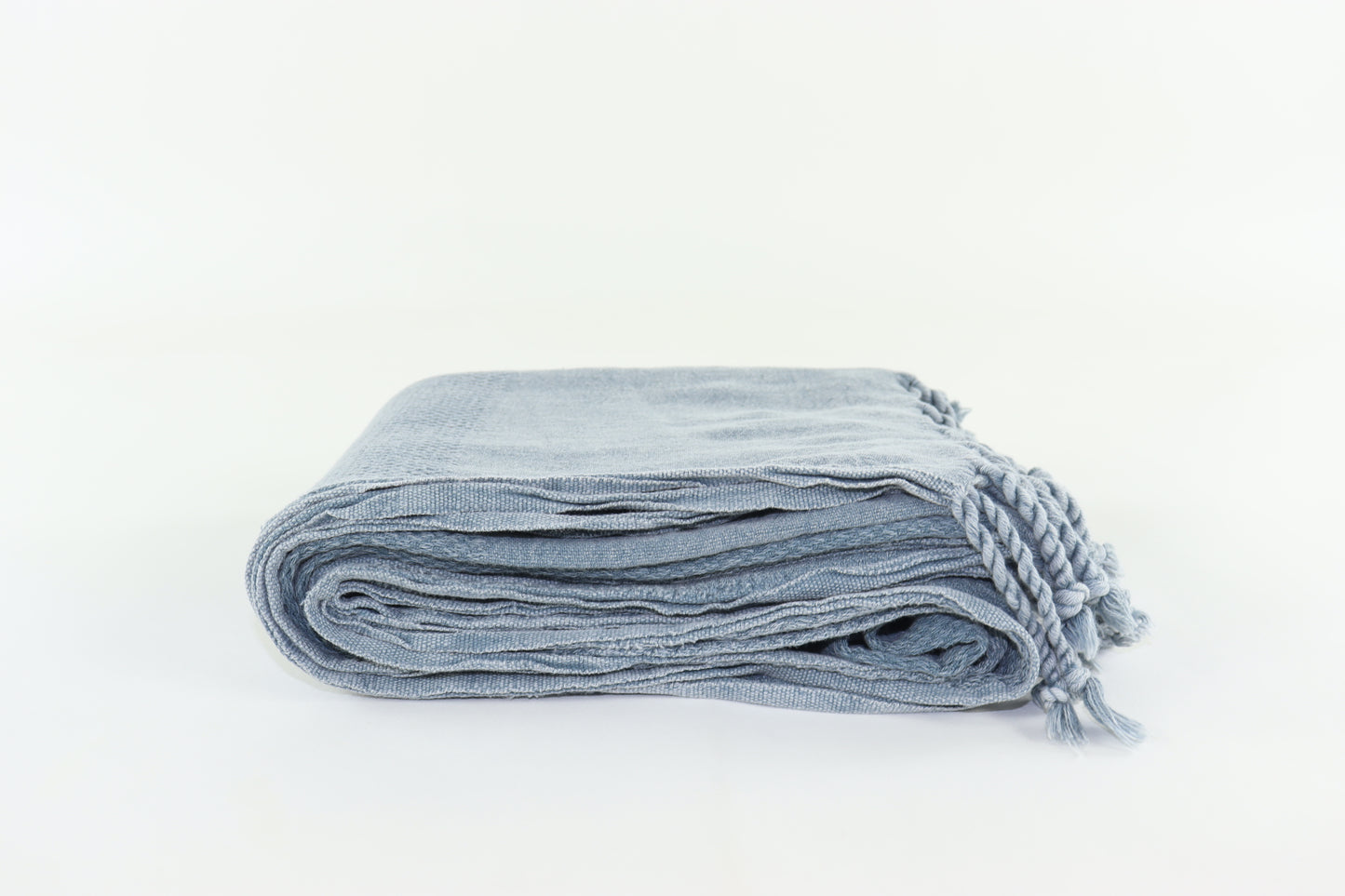 Premium Turkish Stone Washed Towel Peshtemal Fouta (Light Gray)