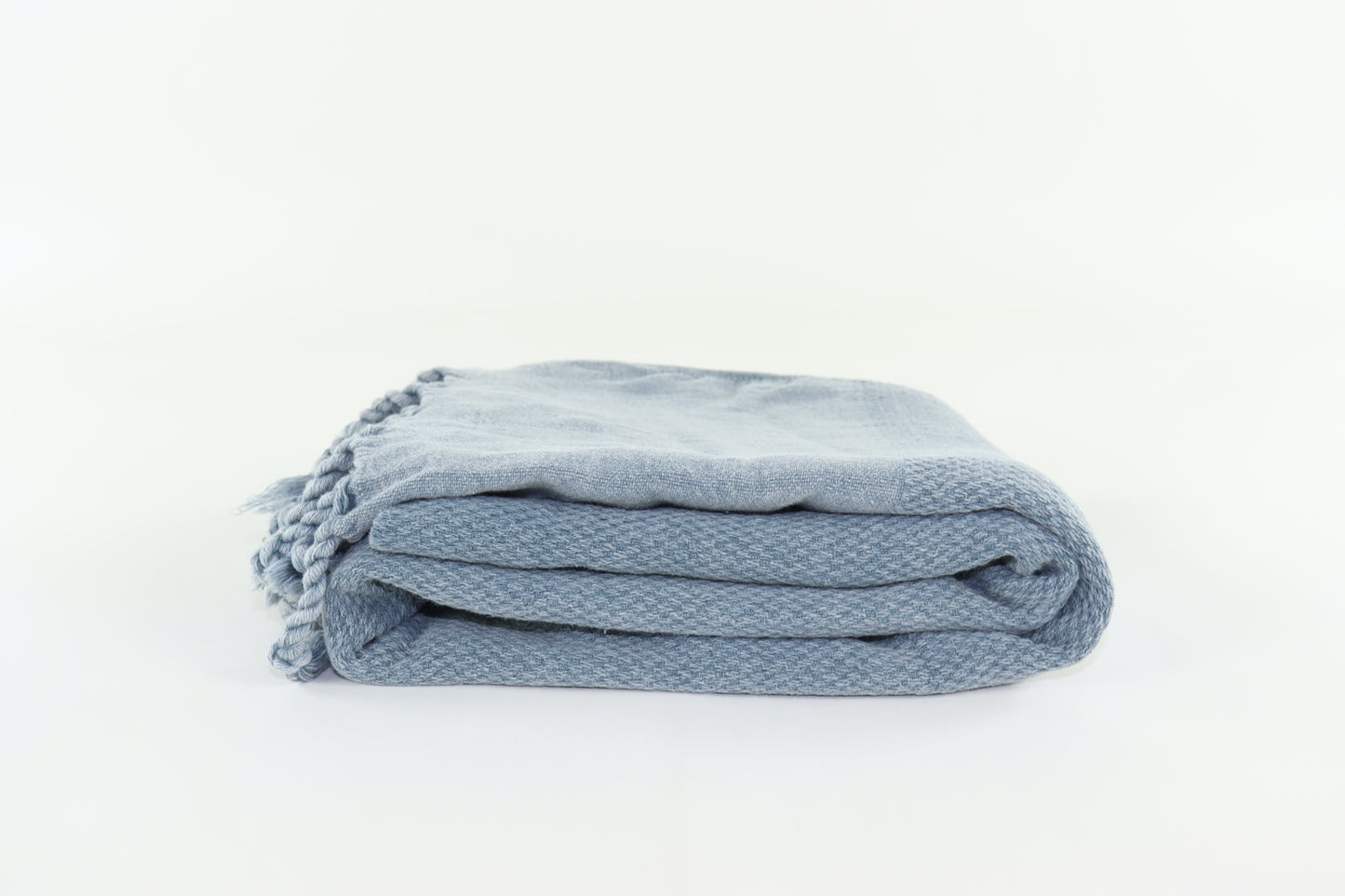 Premium Turkish Stone Washed Towel Peshtemal Fouta (Light Gray)