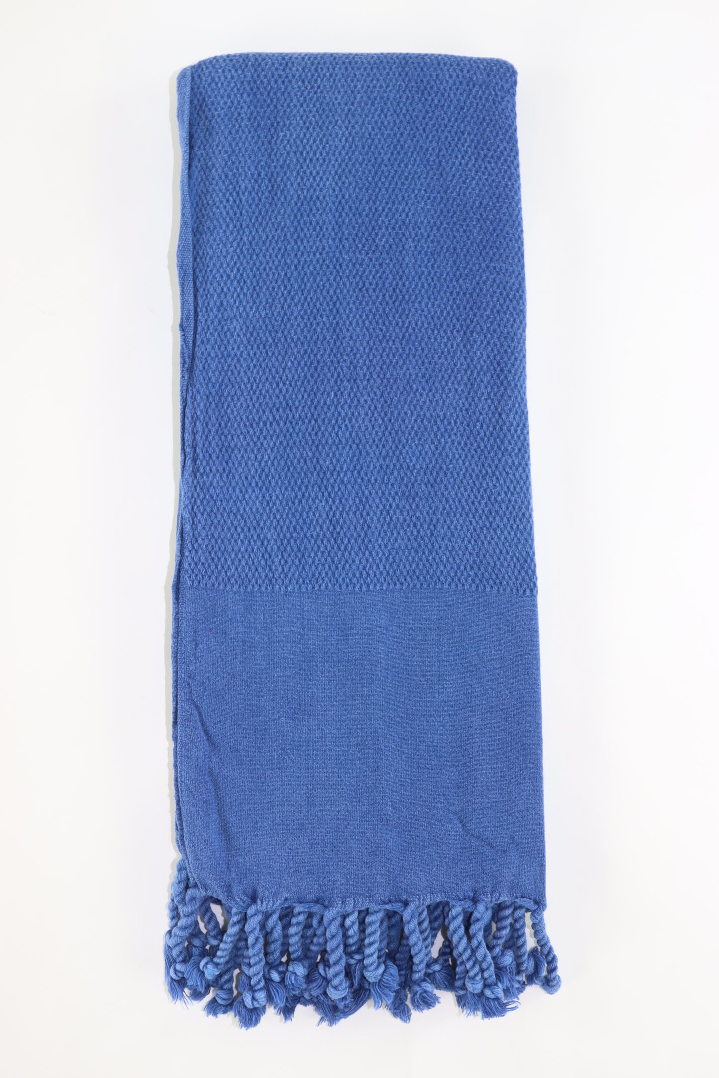 Premium Turkish Stone Washed Towel Peshtemal Fouta (Denim Blue)