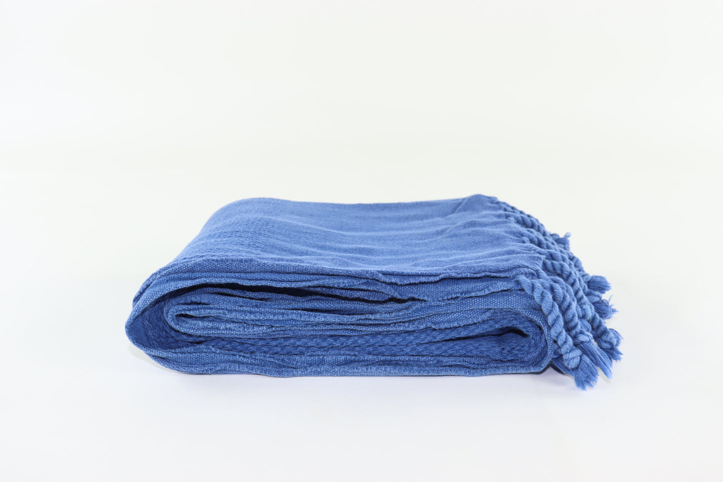 Premium Turkish Stone Washed Towel Peshtemal Fouta (Denim Blue)