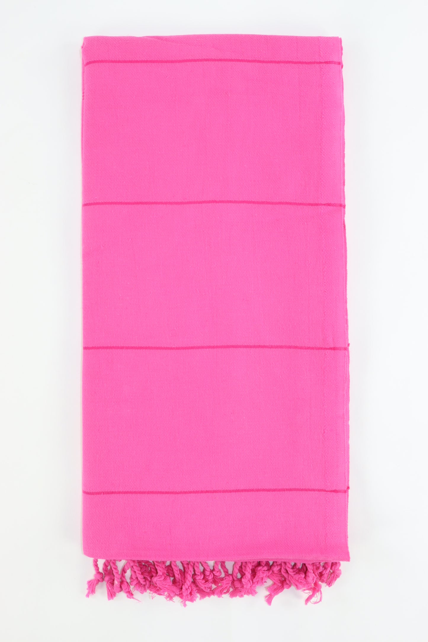 Premium Turkish Striped Towel Peshtemal Fouta (Fuchsia Pink)