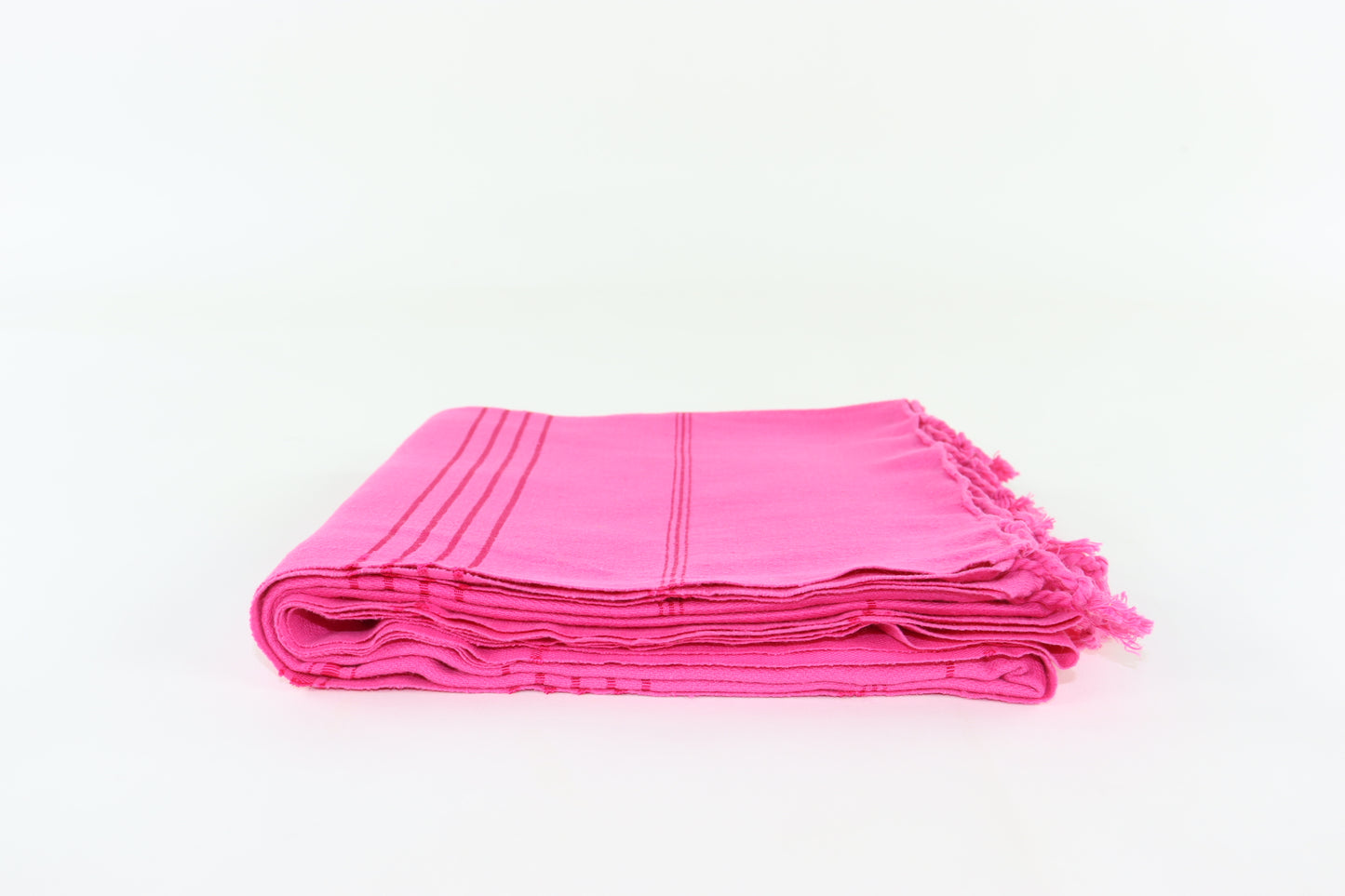Premium Turkish Striped Towel Peshtemal Fouta (Fuchsia Pink)
