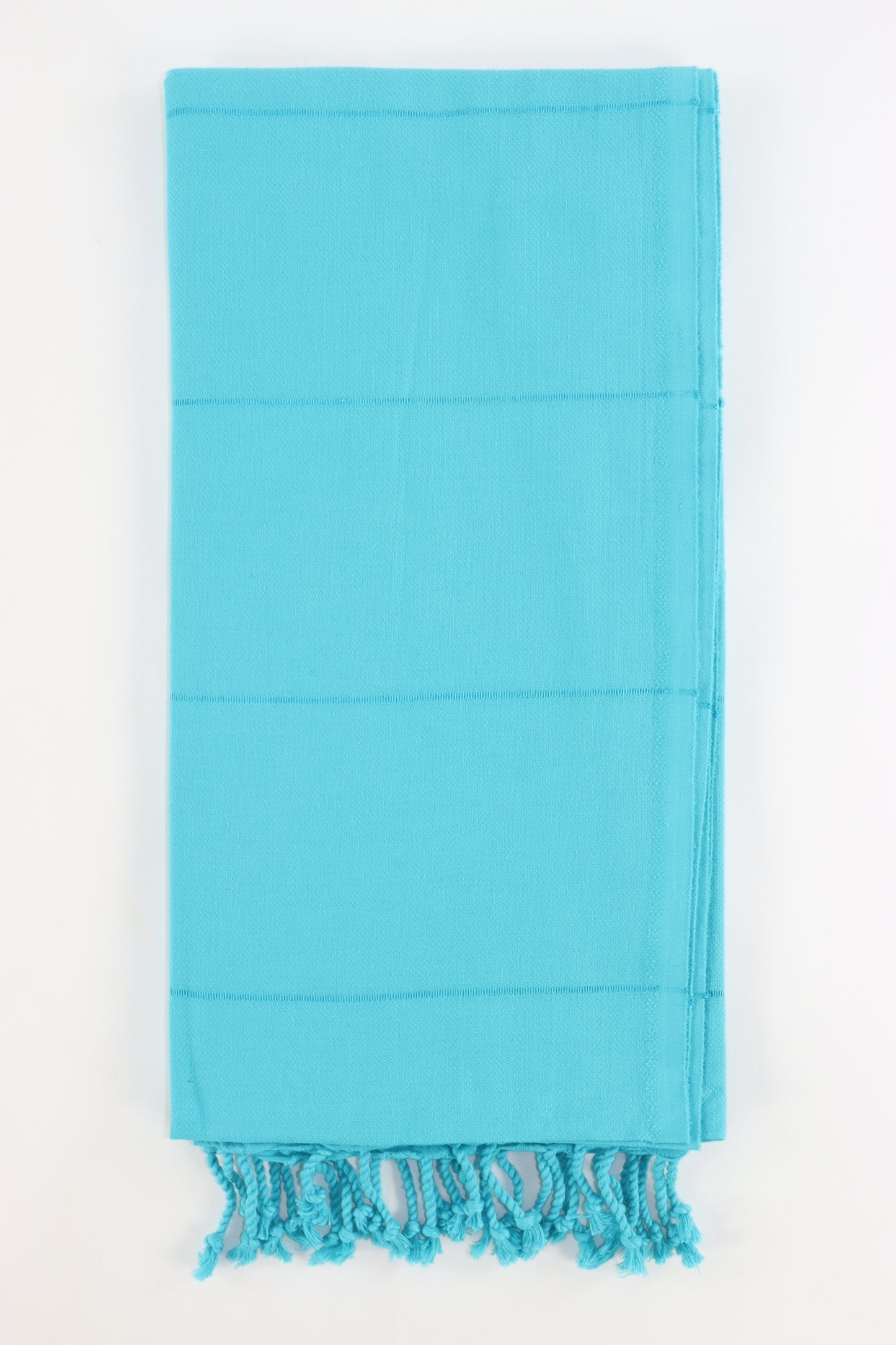 Premium Turkish Striped Towel Peshtemal Fouta (Turquoise Green)