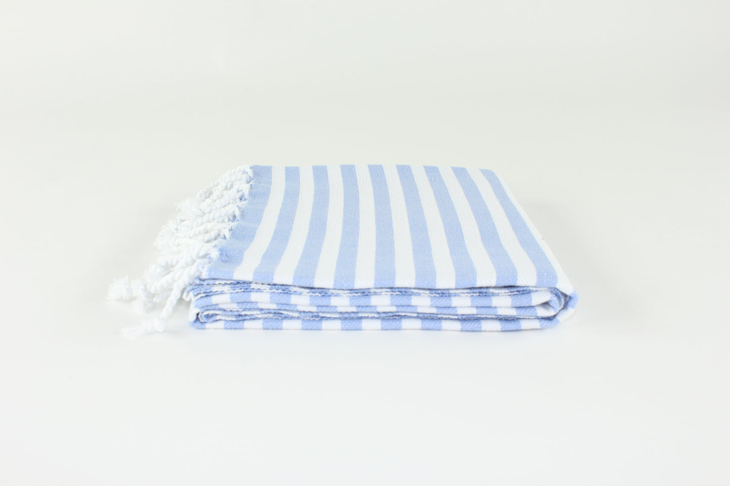 Premium Turkish Full Striped Towel Peshtemal Fouta (Duck Blue)