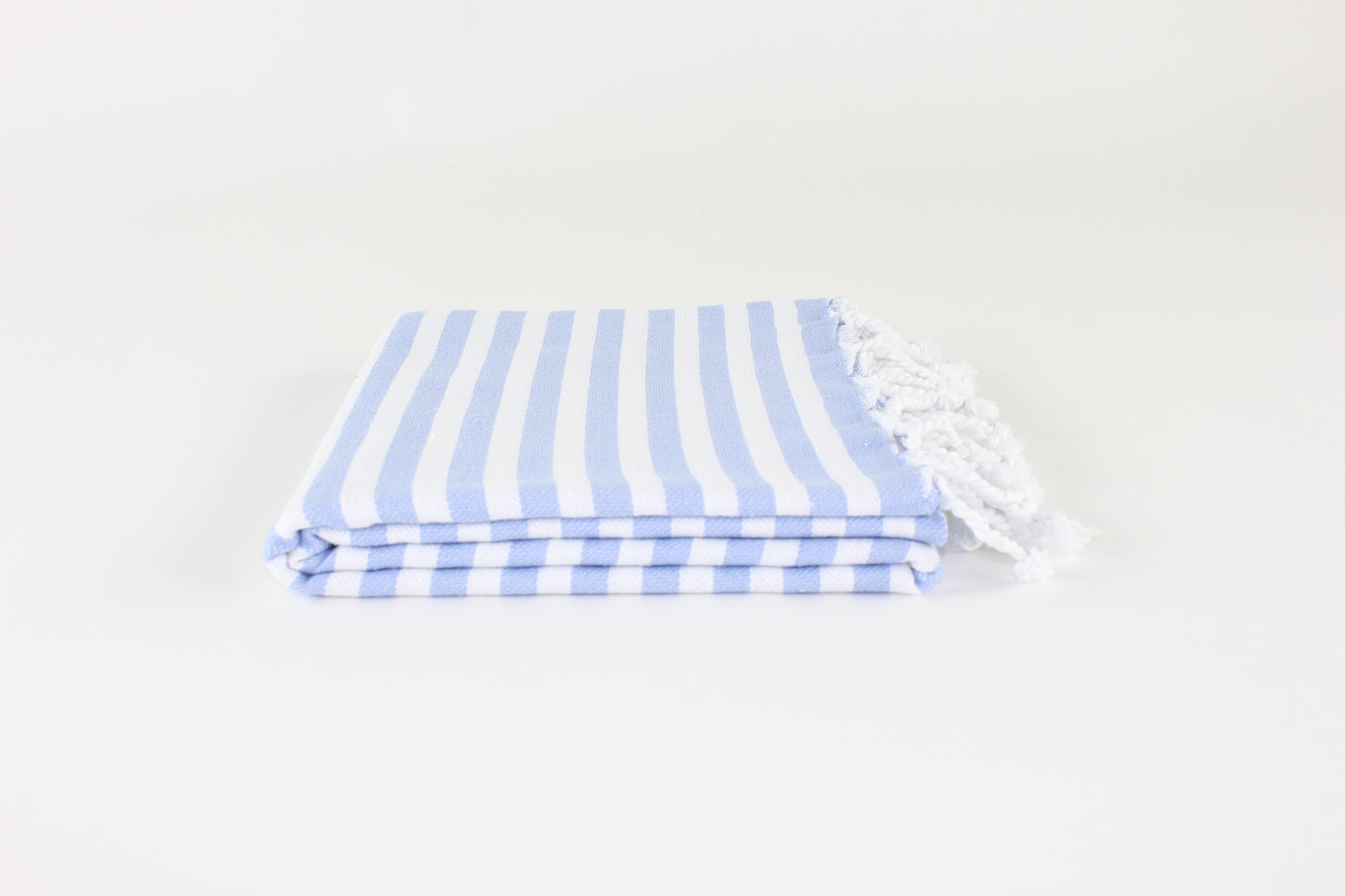 Premium Turkish Full Striped Towel Peshtemal Fouta (Duck Blue)