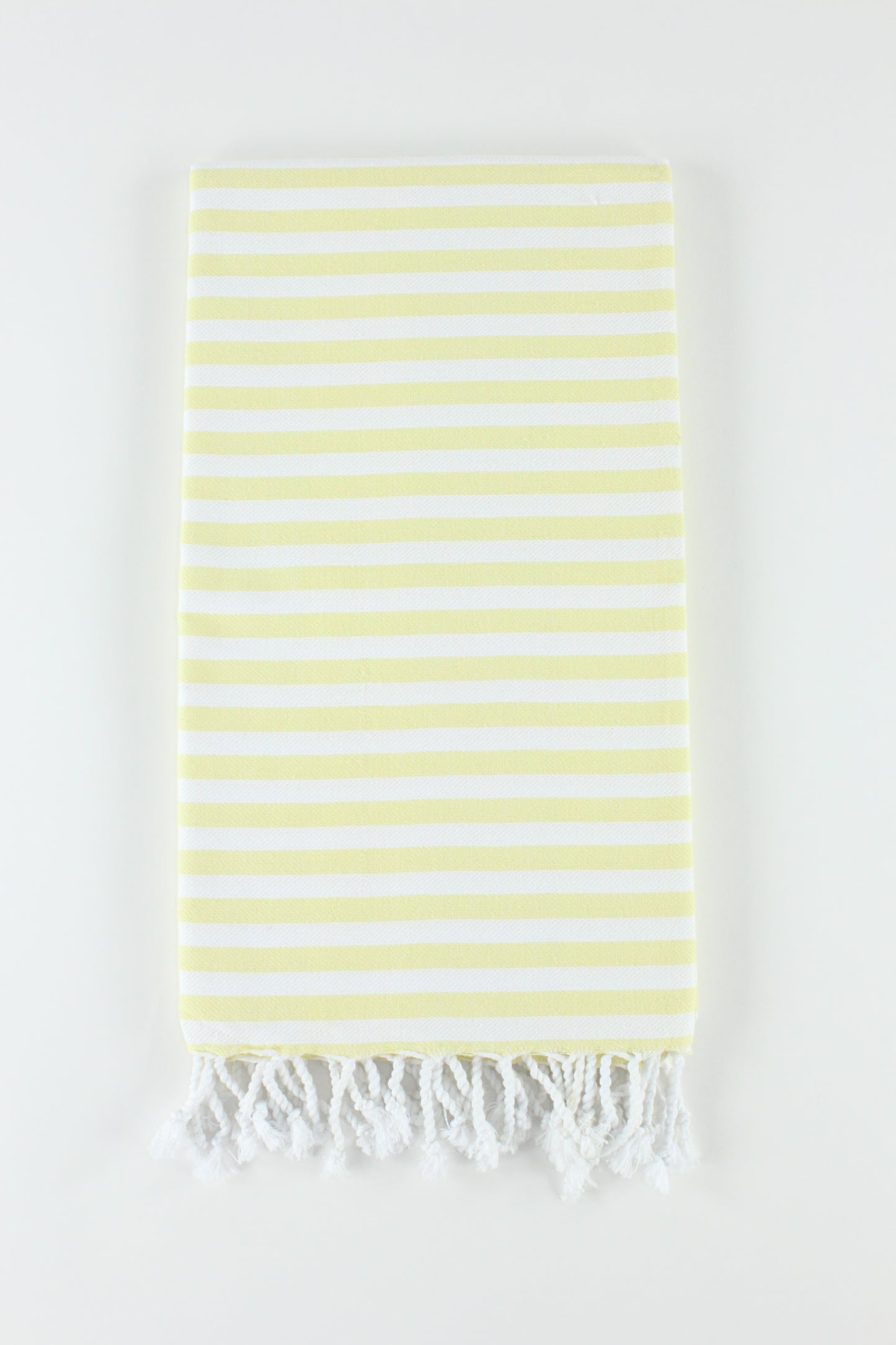 Premium Turkish Full Striped Towel Peshtemal Fouta (Yellow)