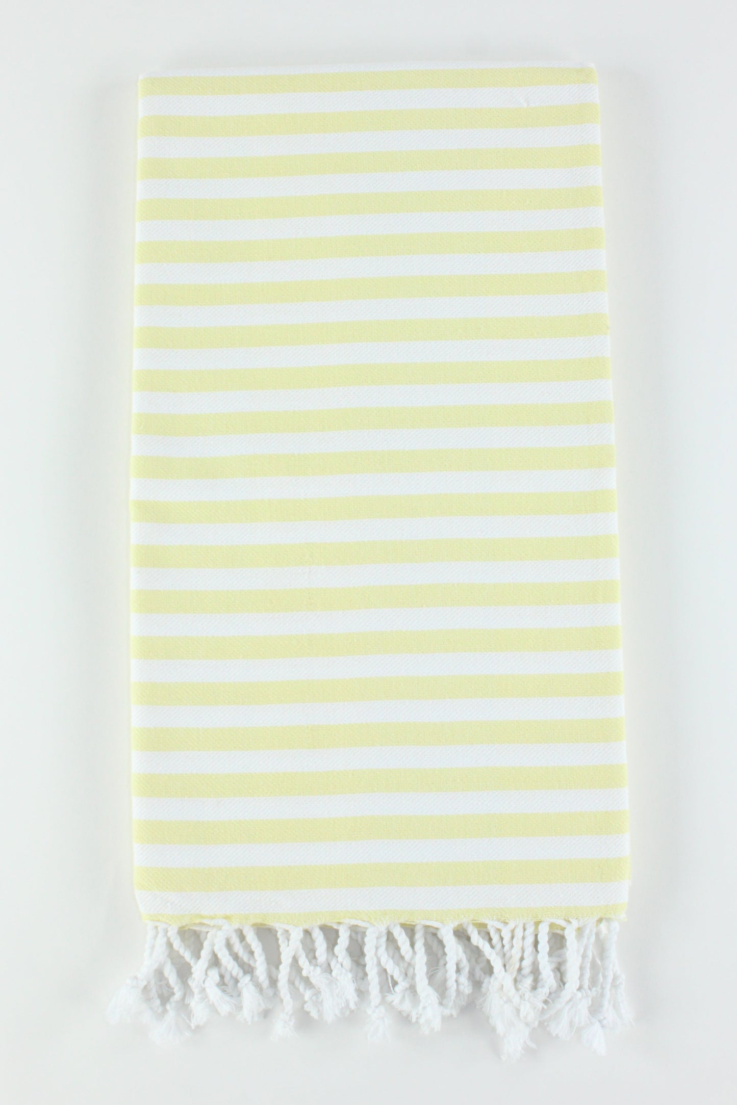 Premium Turkish Full Striped Towel Peshtemal Fouta (Yellow)
