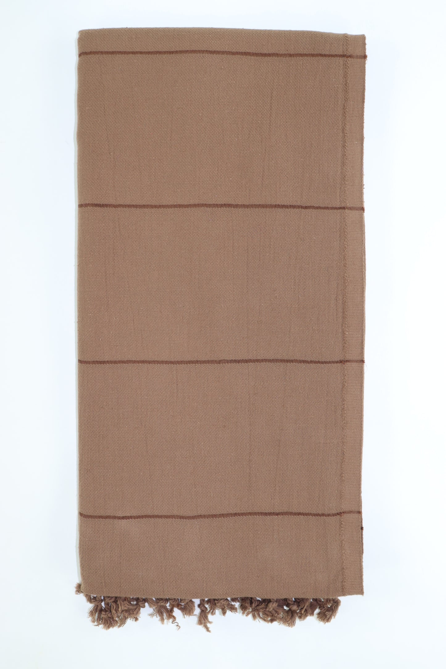 Premium Turkish Striped Towel Peshtemal Fouta (Brown)