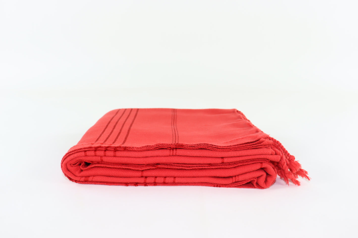 Premium Turkish Striped Towel Peshtemal Fouta (Red)