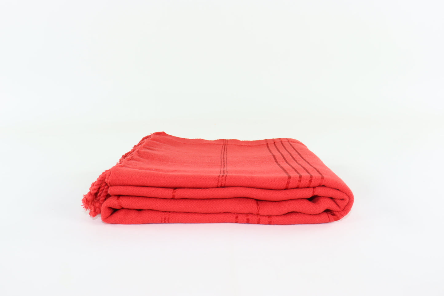 Premium Turkish Striped Towel Peshtemal Fouta (Red)