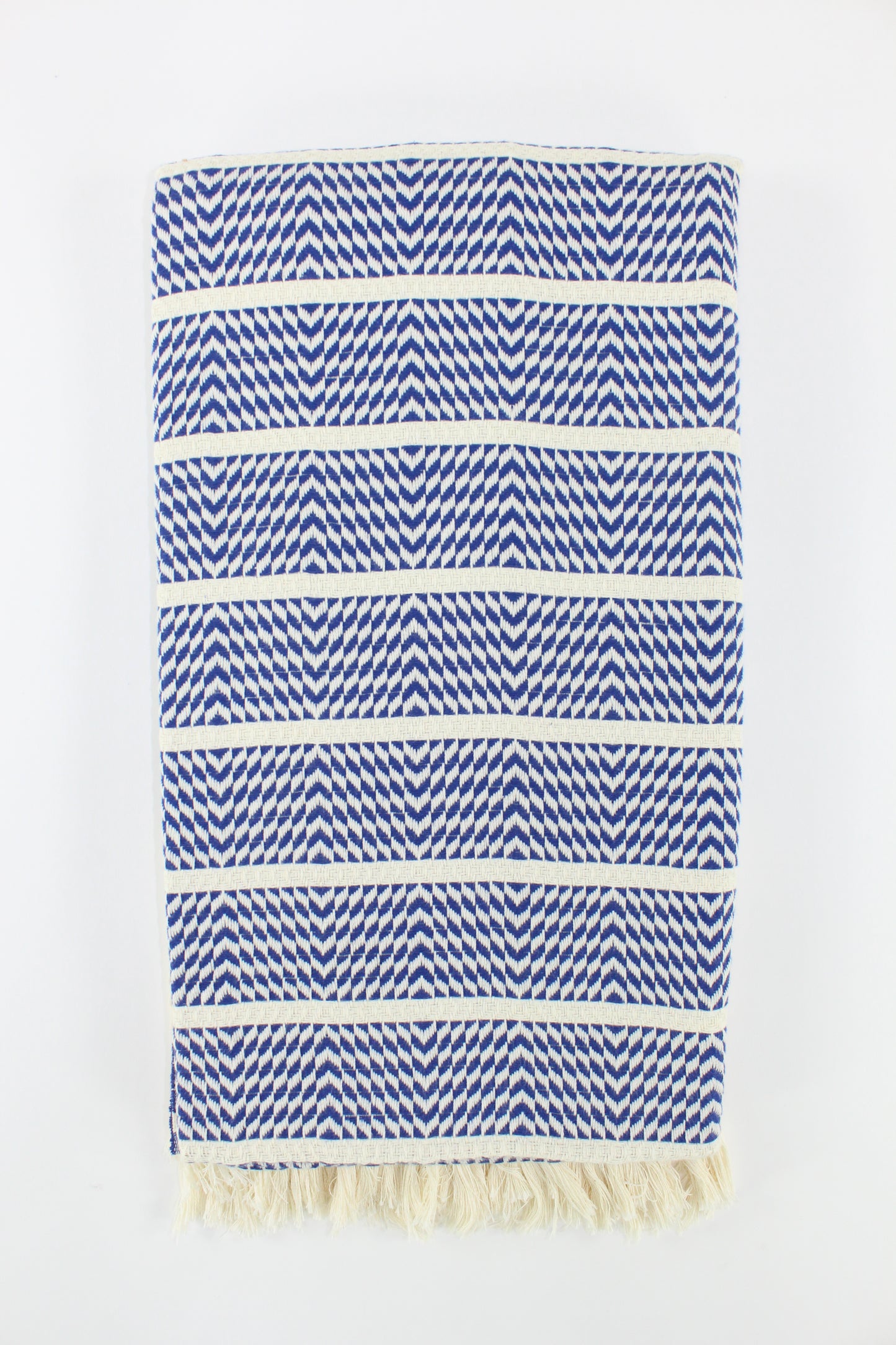 Premium Turkish Herringbone Towel Peshtemal Fouta (Navy Blue)