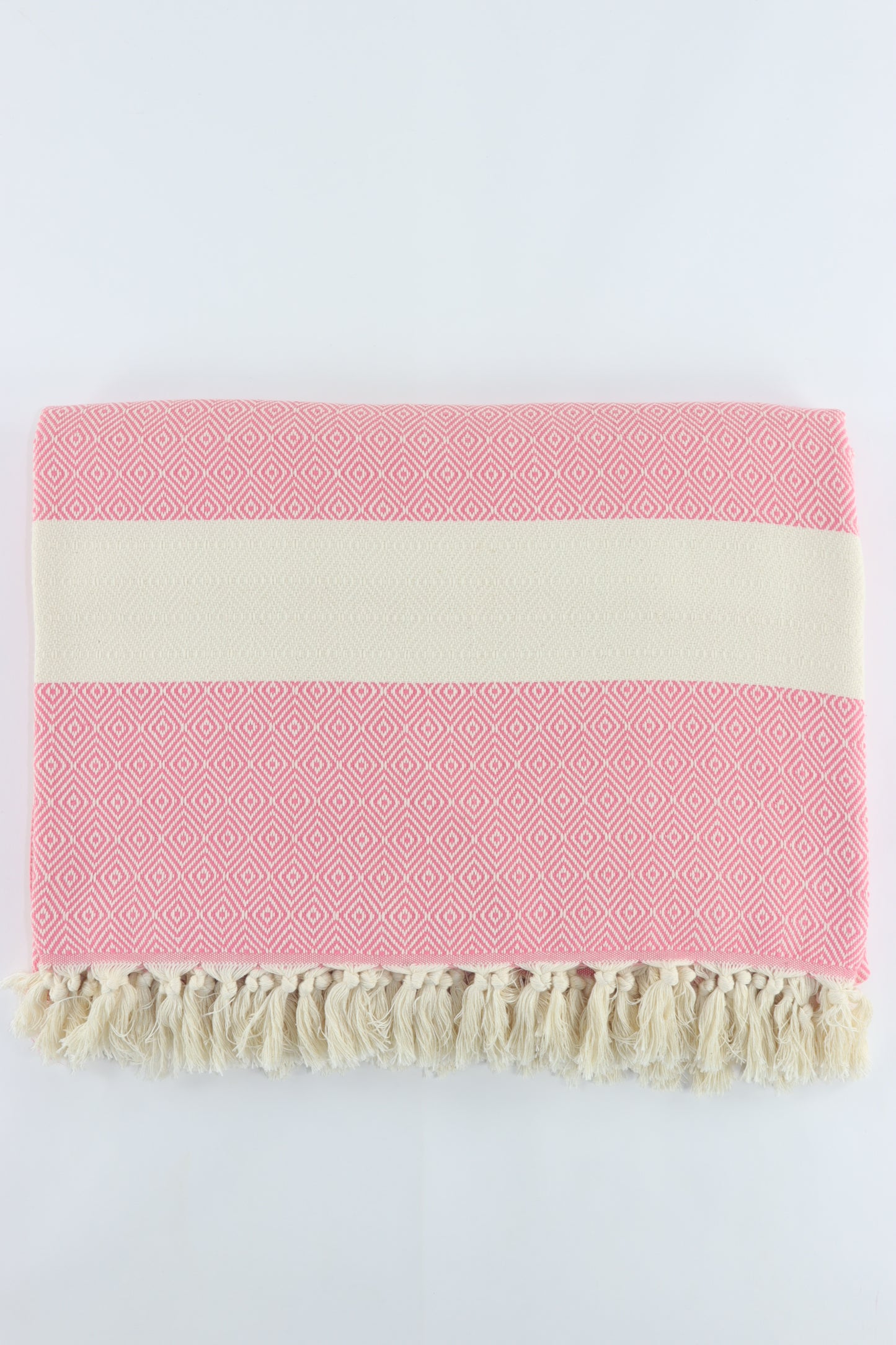 Premium Turkish Diamond Blanket Throw (Pink)