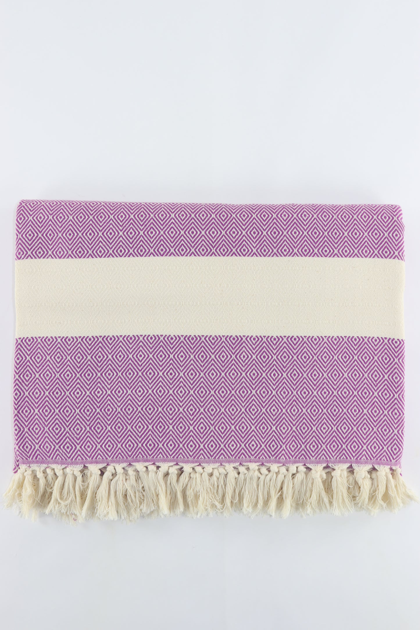 Premium Turkish Diamond Blanket Throw (Purple)