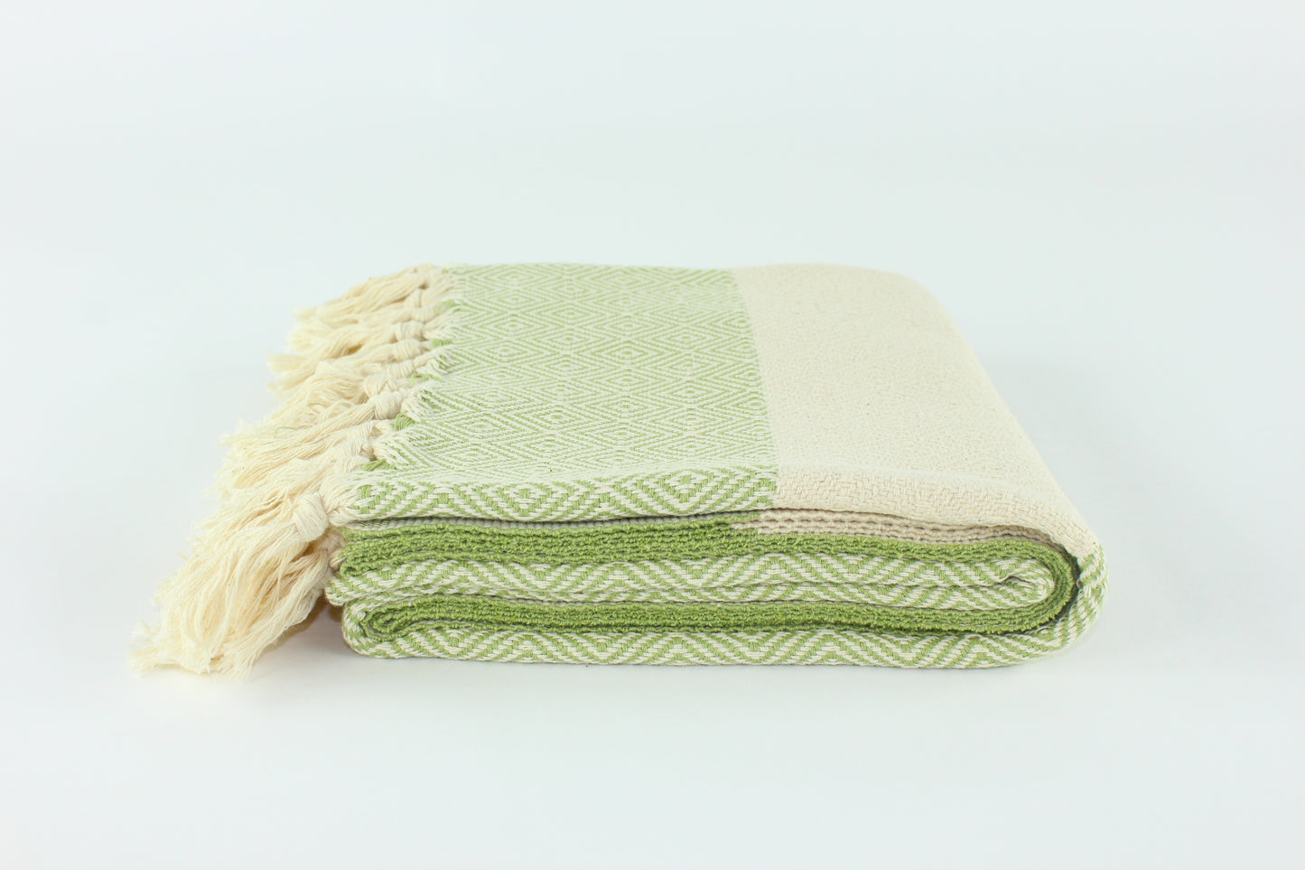 Premium Turkish Diamond Towel Peshtemal Fouta (Pistachio Green)