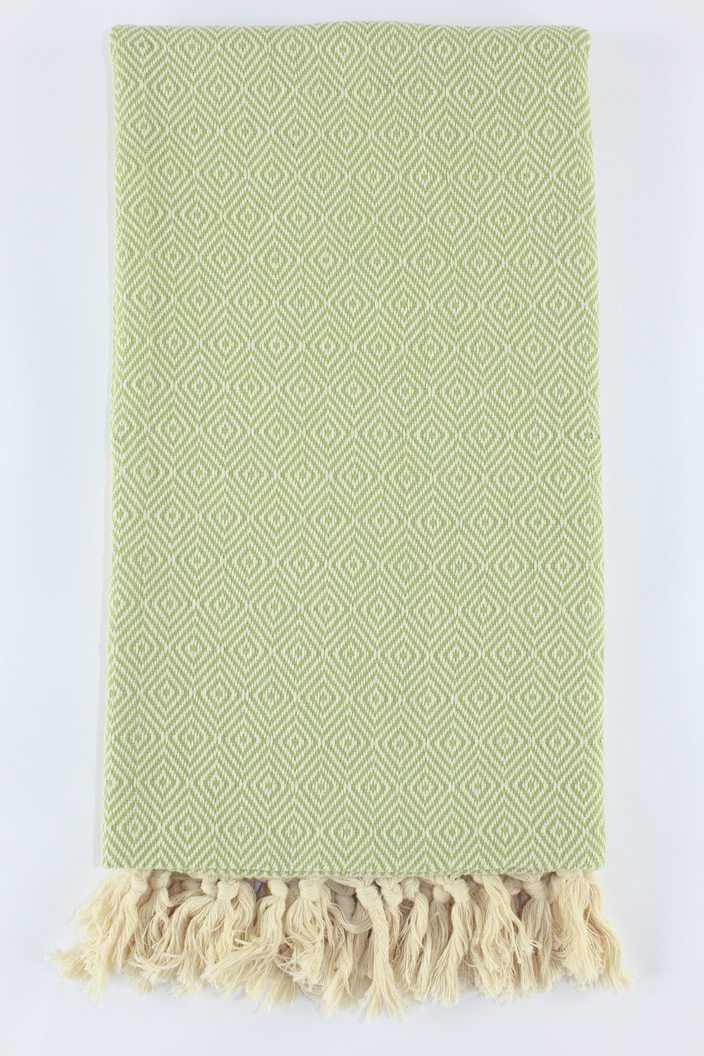 Premium Turkish Diamond Towel Peshtemal Fouta (Pistachio Green)