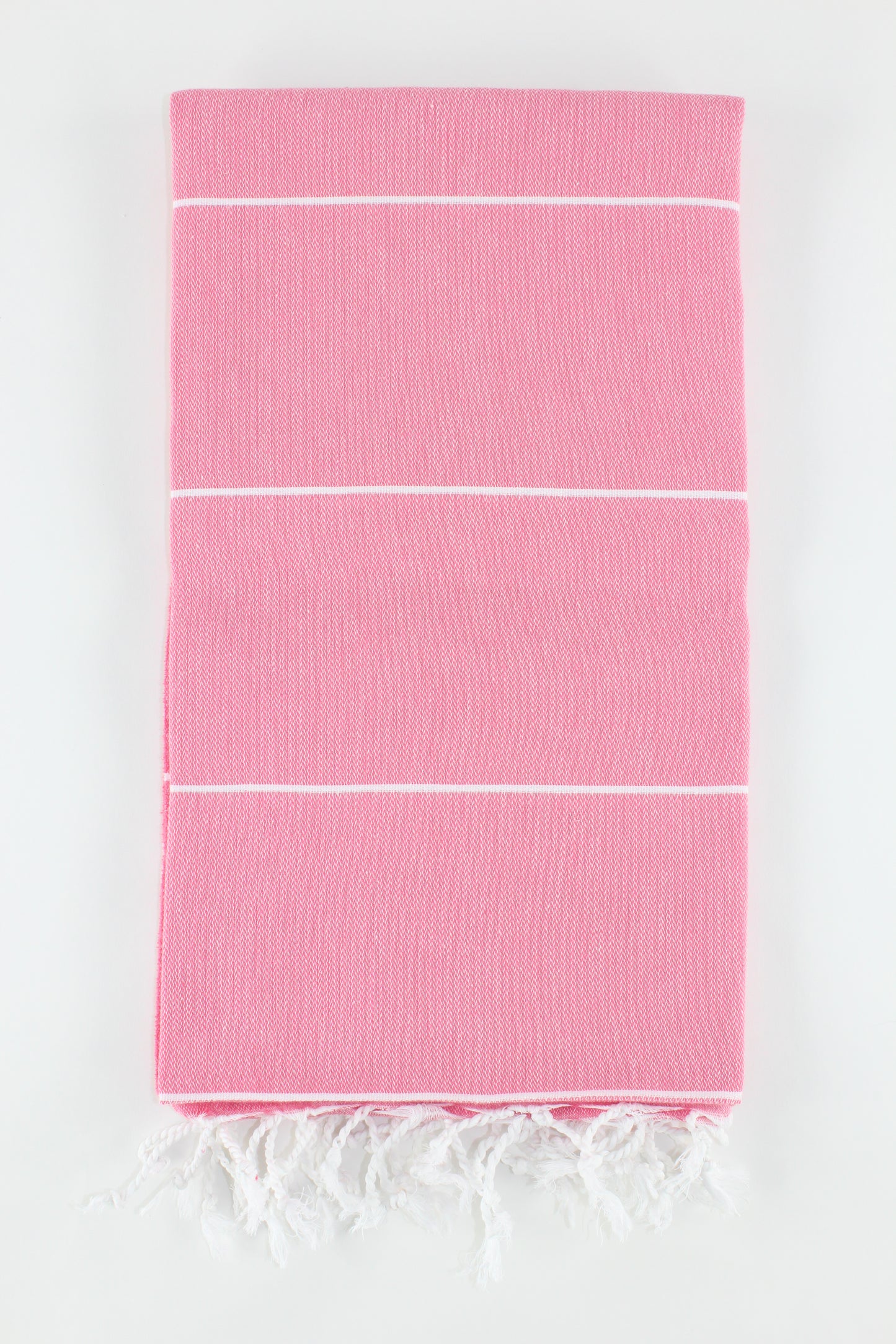 Premium Turkish Classic Striped Towel Peshtemal Fouta (Candy Pink)