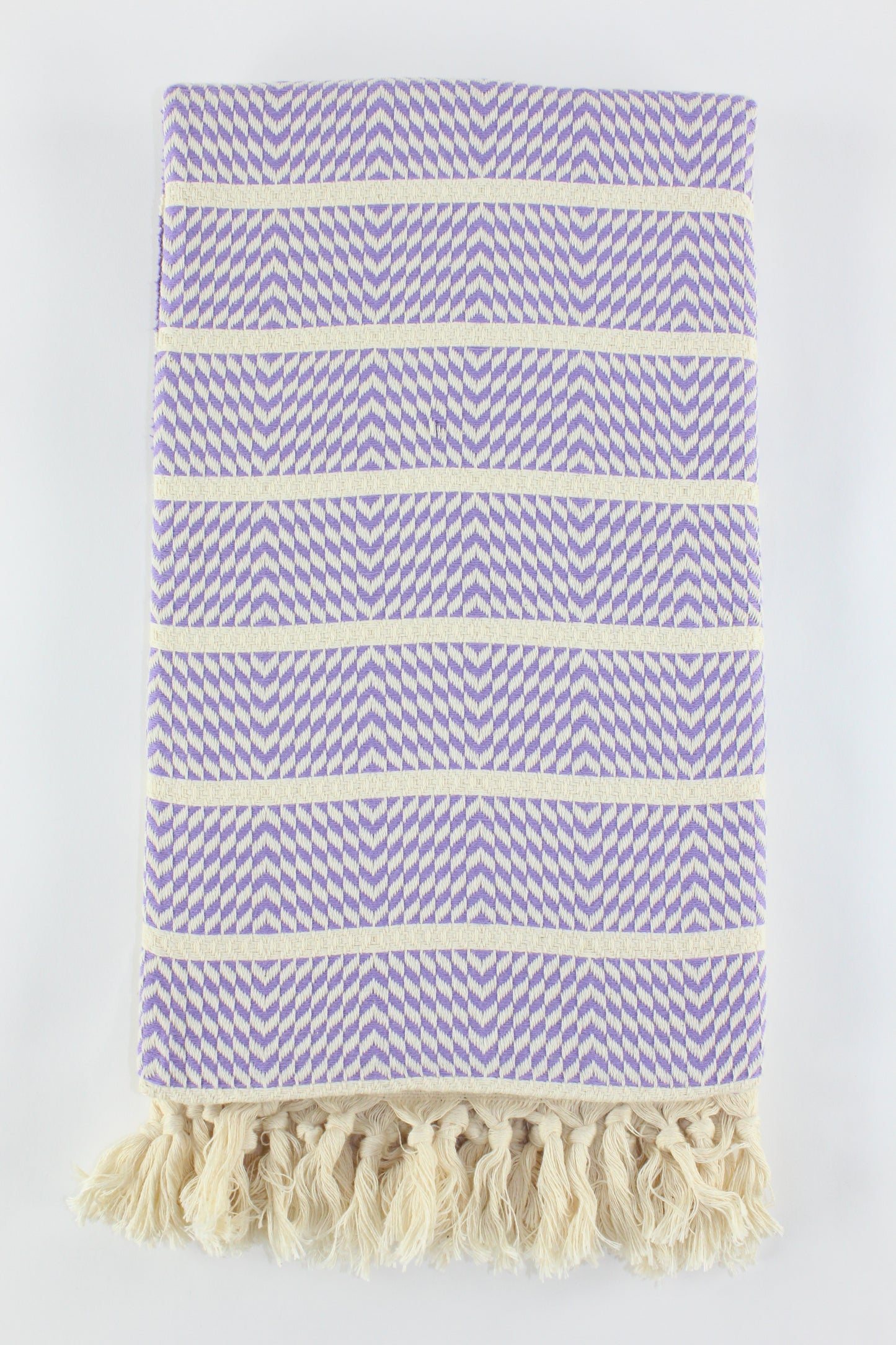 Premium Turkish Herringbone Towel Peshtemal Fouta (Lilac)