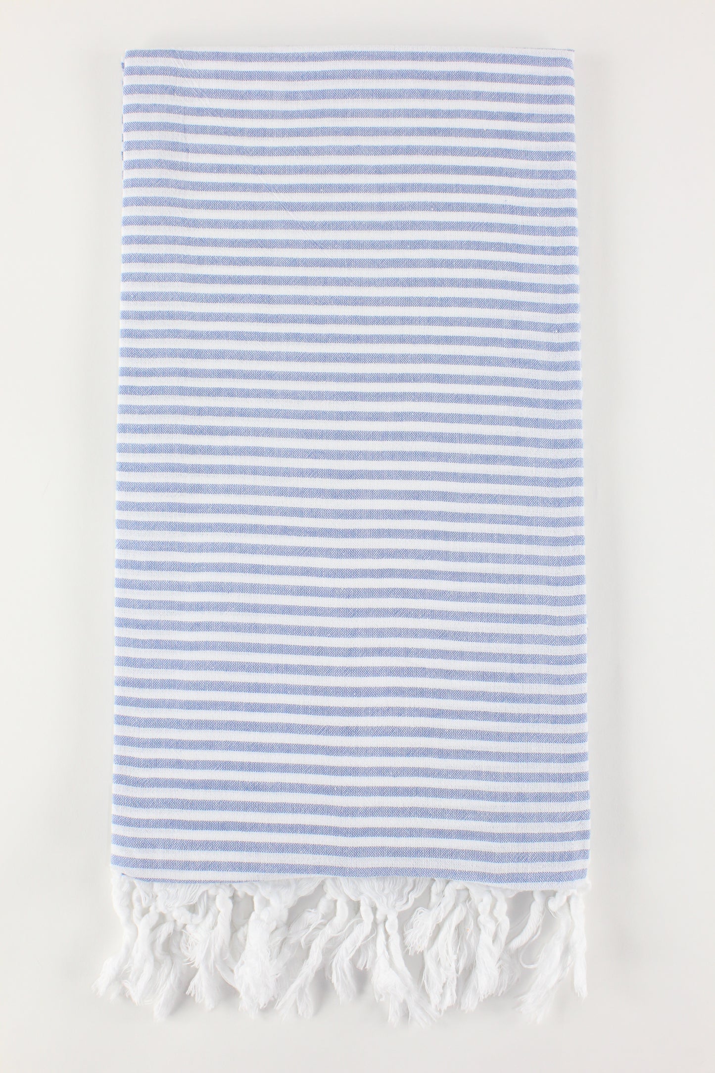 Premium Turkish Full Thin Striped Towel Peshtemal Fouta (Navy Blue)