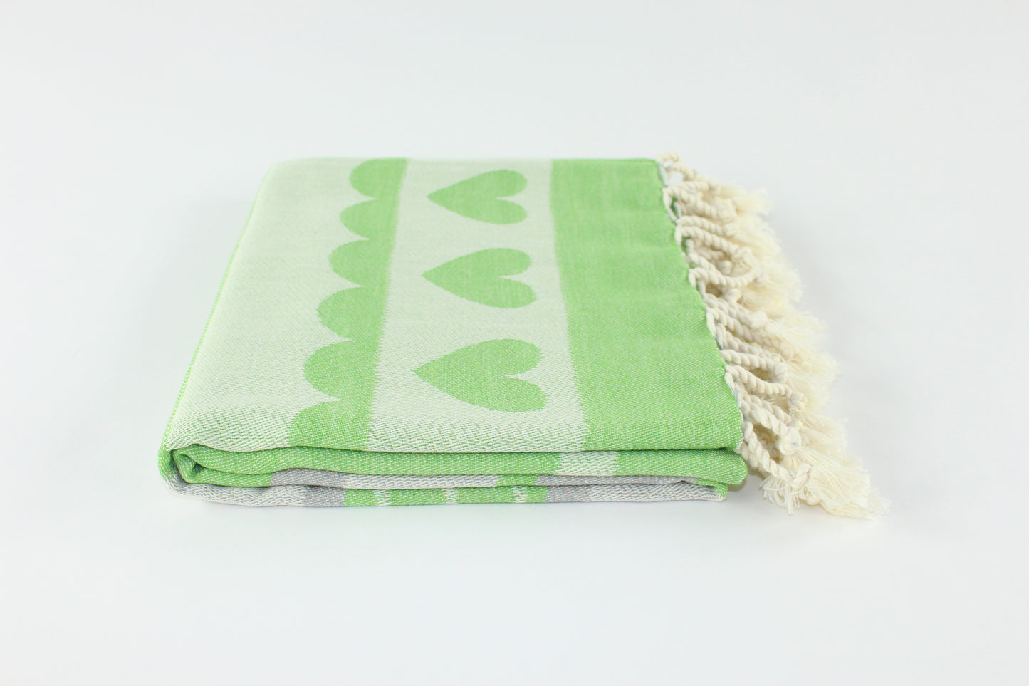 Premium Turkish Towel Peshtemal Fouta (Green & Gray)